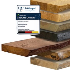 Wandregal mit baumkante - wandregal,