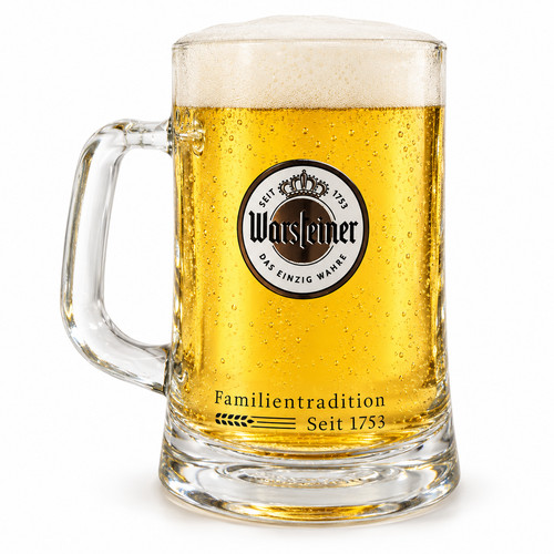 Warsteiner bierkrug glas - bierkrug, krug