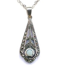 Milch Opal Anhänger Natur