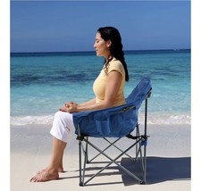 Klappbarer übergroßer Mond-Untertassenstuhl mit Getränkehalter und Tragetasche, unterstützt 160k