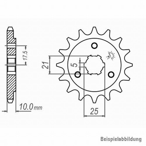 Ritzel vorne zähne suzuki - vorne, 15