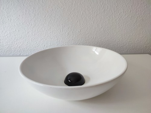 Weiße keramik schale - keramik-schale, mit