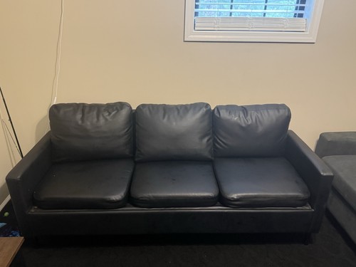 Black sofa - black,