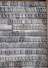 SCHADOW 24° Bleischrift Bleisatz Buchdruck Alphabet Handsatz Bleilettern ABC