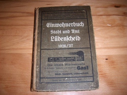 Lüdenscheid einwohnerbuch - lüdenscheid,,