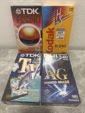 4x VHS Leerkassetten NEU & OVP