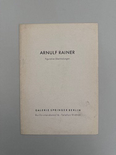 Arnulf rainer figurative - arnulf,