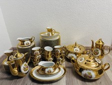 83-teiliges Kaffeeservice Geschirrset 24KGold für 12 Personen