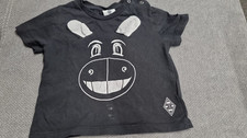 Schwarzes Kinder T-Shirt Größe 86/92 (Borussia Mönchengladbach Die Fohlen)