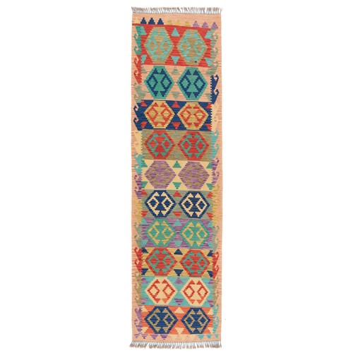 Kelim afghan 289x82 - afghan, cm