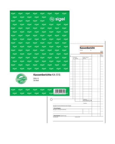 Sigel ka515 kassenbericht - sigel,