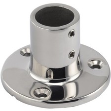 Relingfuss Rund 90° 22mm