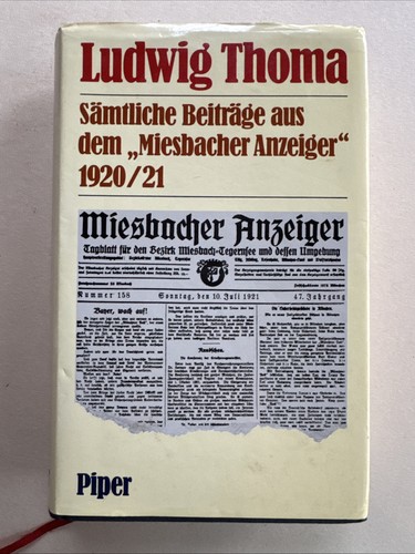 Ludwig thoma sämtliche - thoma, –