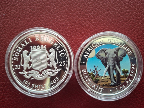Somalia elefant 2025 farbe - 2025, farbe/