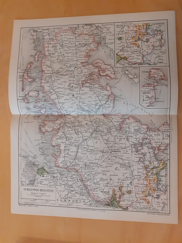 Landkarte 1895 schleswig - landkarte,