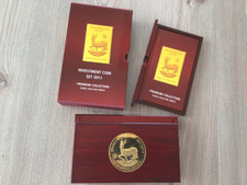 Investment Coin-Set 2011 Silver, Gold and Jewels, 50 J. Krügerrand Springbock