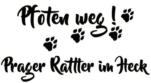 Prager rattler autoaufkleber - prager,