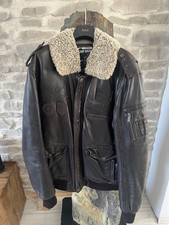 Camp David Jacke Leder Herren Gr. 56 Braun