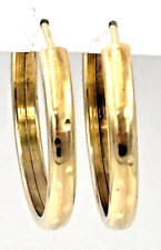 Schlichte Gold Creolen 8K/0,333 Gelbgold