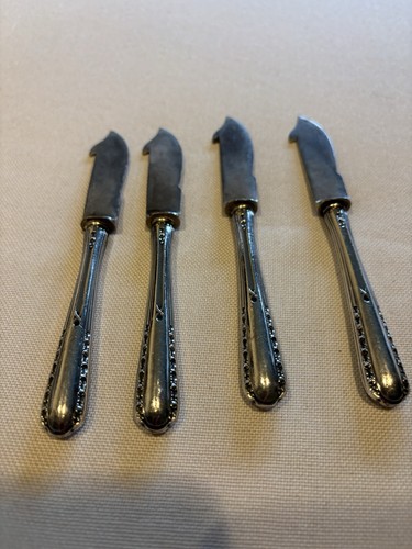 Messer versilbert - 4x,