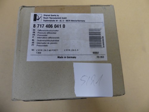 Junkers differenzdruckschalter - junkers,