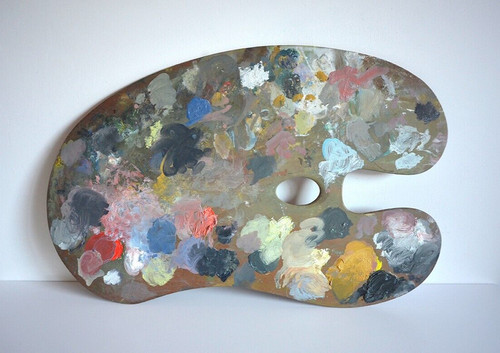 Vintage künstler palette - vintage,