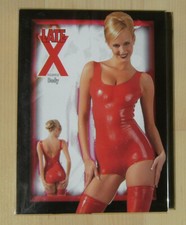 THE LATE X COLLECTION LATEXBODY  --  GR.M  --  ROT  --  100% LATEX