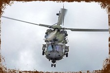 Retro Blechschild NH-90 MEHRZWECKHUBSCHRAUBER 30 x 20 cm Bundeswehr (3569)