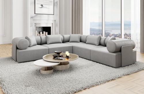 Sofa leder eckcouch - leder, design