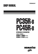 Komatsu PC35R-8,PC45R-8 - Workshop Manual - Reparaturhandbuch  auf Papier