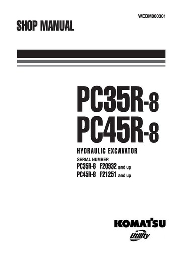 Komatsu pc35r pc45r - komatsu, pc35r-8,pc45r-8