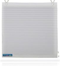 Raffrollo ohne Bohren mit Ösen  - Ösenplissee - Plissee - Rollo Rollos in Weiss