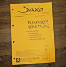 CITROEN SAXO 1999 Elektrische Schaltpläne WERKSTATT HANDBUCH