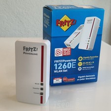 AVM FRITZ!Powerline 1260E Steckdosen Internet Adapter Unvollständiges Set