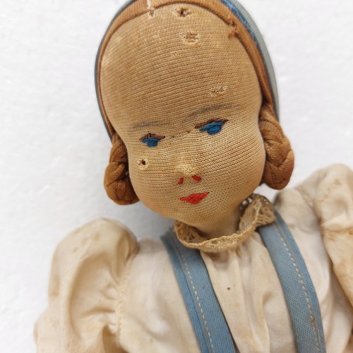 42138 alte stoffpuppe ohne - x-42138 alte, stoffpuppe,