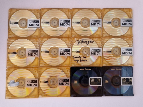 Minidisc inkl hüllen - x, 74