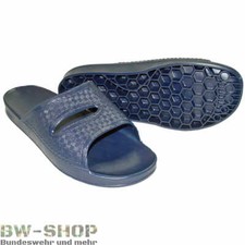 ORIGINAL BUNDESWEHR BADELATSCHEN BADESCHUHE BLAU BW LATSCHEN SLIPPER PANTOLETTE