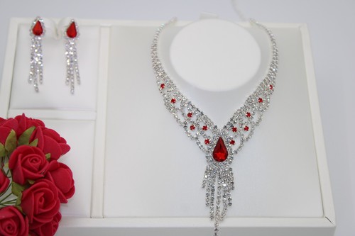 Damen schmuckset rot - ✨,