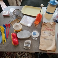 DDR Konvolut Plaste  Kunststoff Küchenartikel Eierschneider,Kanne ,Löffel...