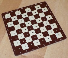 Kleines Mini-Spielset 8x8-Felder Schach und Dame zum Stecken, in Kunststoffhülle