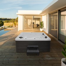 Outdoor Whirlpool Aussenwhirlpool Hot Tub mit Heizung 32 Düsen Pool OUTLETWARE