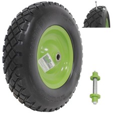 Schubkarrenrad Vollgummi PU 4.80/4.00-8  pannensicher Ersatzrad Schiebkarrenrad