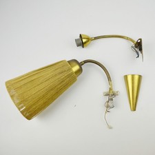2 x Vintage Wandleuchte - defekt - Ersatzteile - Messing - Midcentury - Lampen