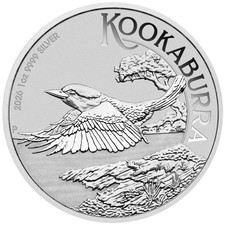 Silbermünze kookaburra - silbermünze,