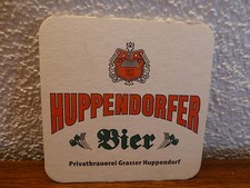 älterer Bierdeckel  " Huppendorfer Bier " Privatbrauerei Grasser