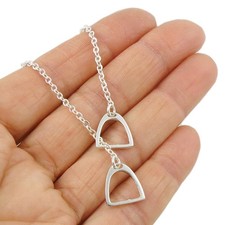 925 Silber Pferd Tack Trense Bit Kette Halskette in einer Geschenkbox