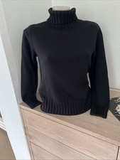 Rollkragenpullover Tiefschwarz