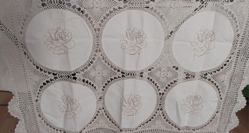 Tischdecke/Mitteldecke/Weiß/H
