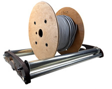 Kabelabroller Kabelhaspel Leitungsabroller – verzinkt, Kugellager, bis 200 kg