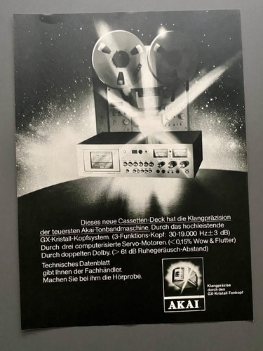 Akai cassettendeck tape - cassettendeck,
